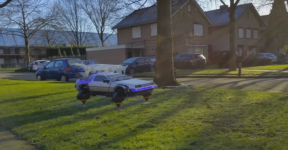 jean pierre waalwijk drone deloreon quadcopter back to the future 2016