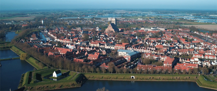 Brielle Vestingstad Zuid-Holland in 4K